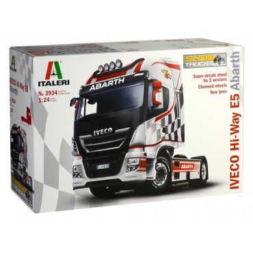 KIT PARA MONTAR ITALERI CAMINHÃO IVECO HI-WAY E5 ABARTH 1/24 ITA 3934 3934S